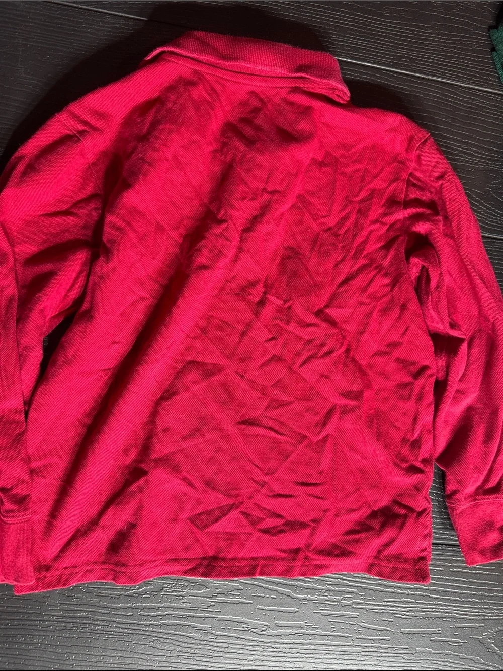 The Children's Place Red Long Sleeve Polo Top